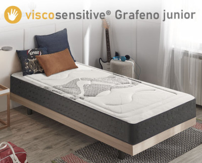 Colchón viscoelástico Viscosensitive Grafeno Junior