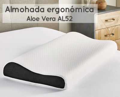 Almohada viscoelástica ergonómica Aloe Vera de Pikolin Home