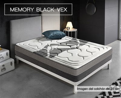 Colchón viscoelástico Memory Black Vex