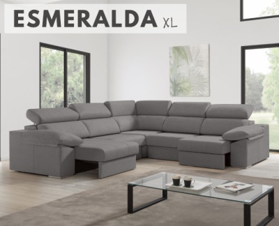 Sofá rinconera Esmeralda XL
