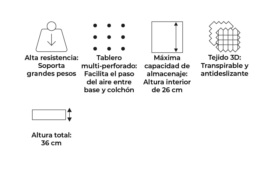 Canapé abatible de apertura lateral Tropic de HOME - principal