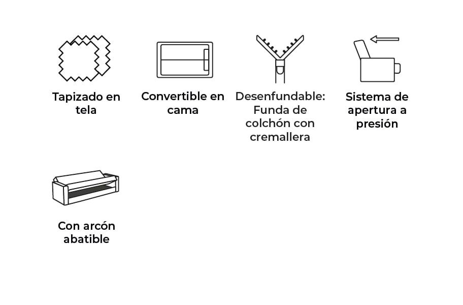 Sofá cama clic clac Meisa de HOME - principal