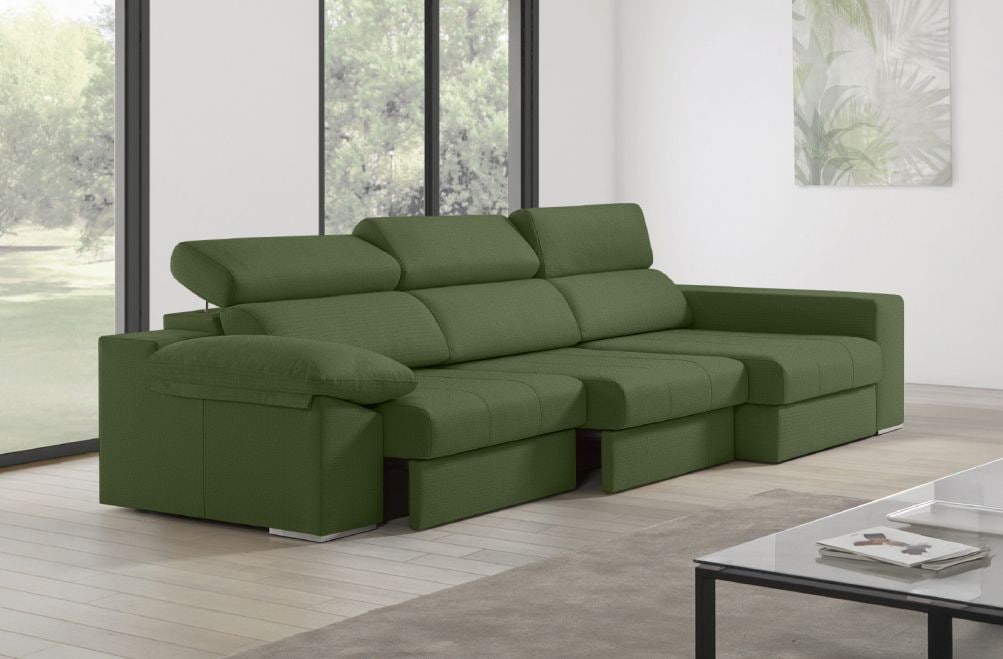 Sofá de tela Esmeralda de HOME - principal