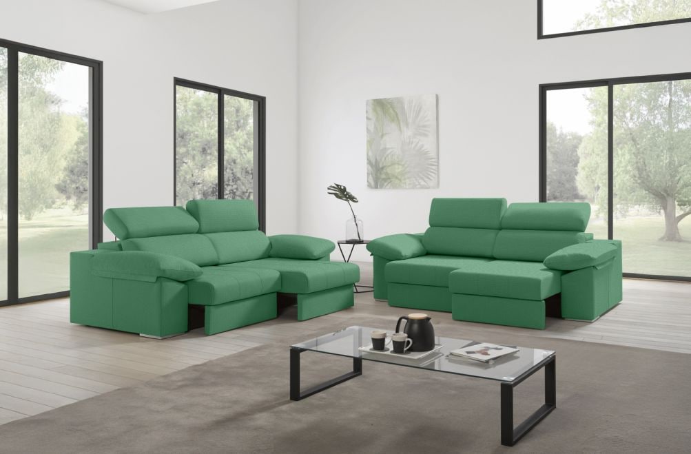 Sofá de tela Esmeralda de HOME - principal