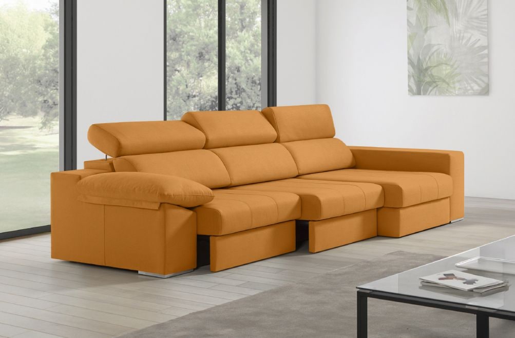 Sofá de tela Esmeralda de HOME - principal