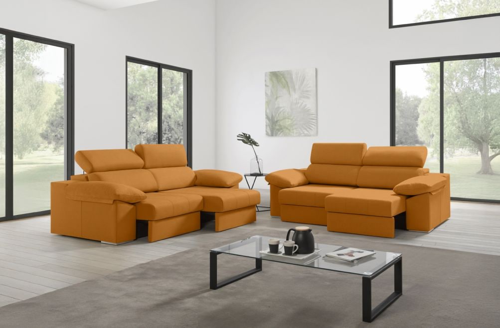 Sofá de tela Esmeralda de HOME - principal