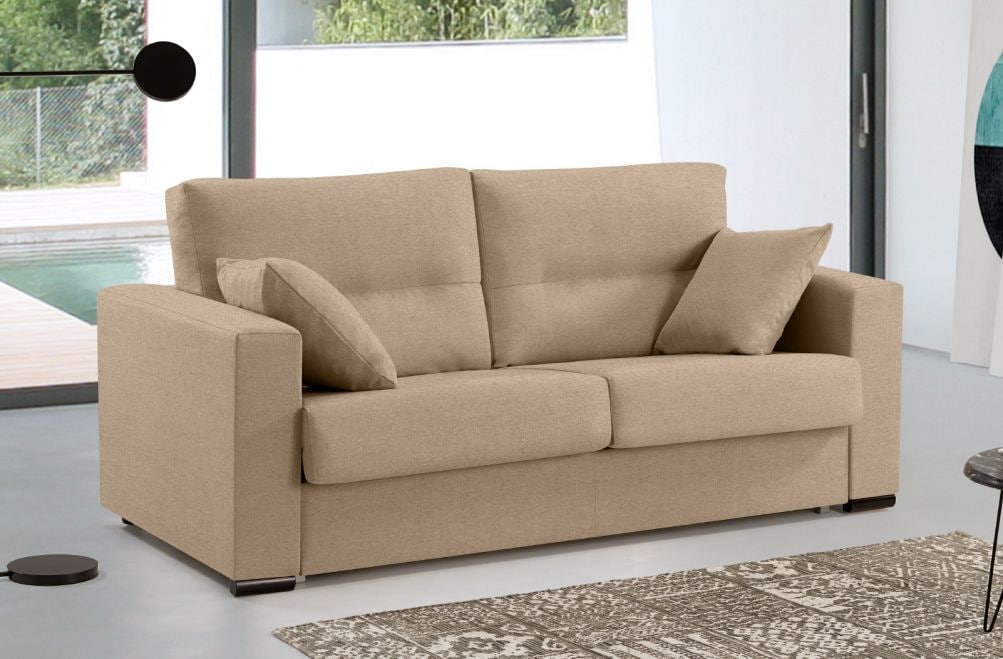 Sofá cama de apertura italiana de tela Aquila de HOME - principal