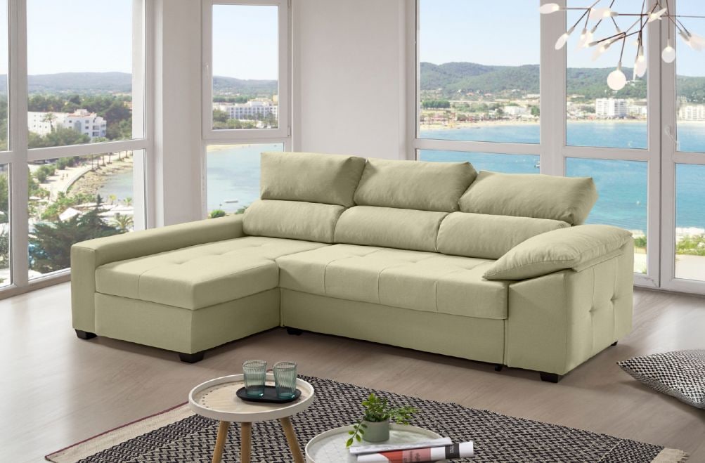 Sofá cama de tela Trinity de HOME - principal