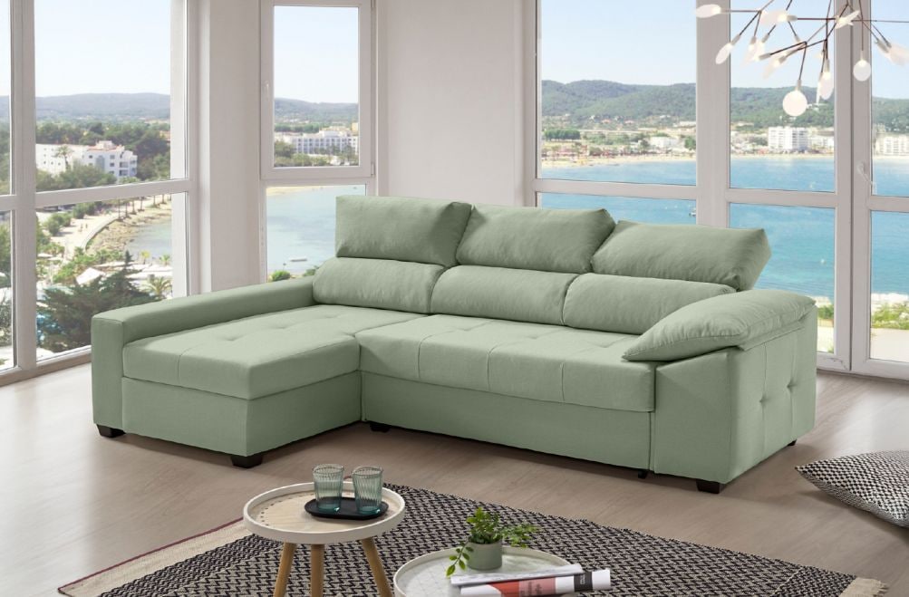 Sofá cama de tela Trinity de HOME - principal