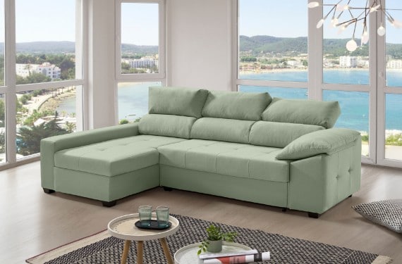 Sofá cama de tela Trinity de HOME - principal