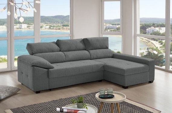 Sofá cama de tela Trinity de HOME - principal
