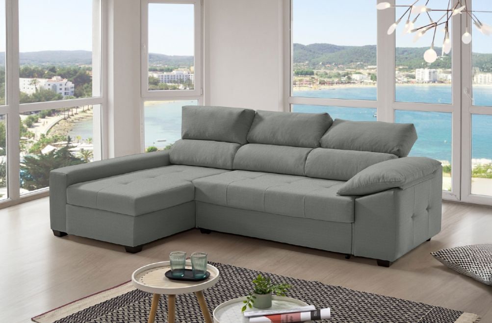 Sofá cama de tela Trinity de HOME - principal