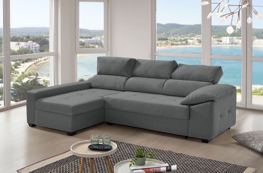 Sofá cama de tela Trinity de HOME - principal