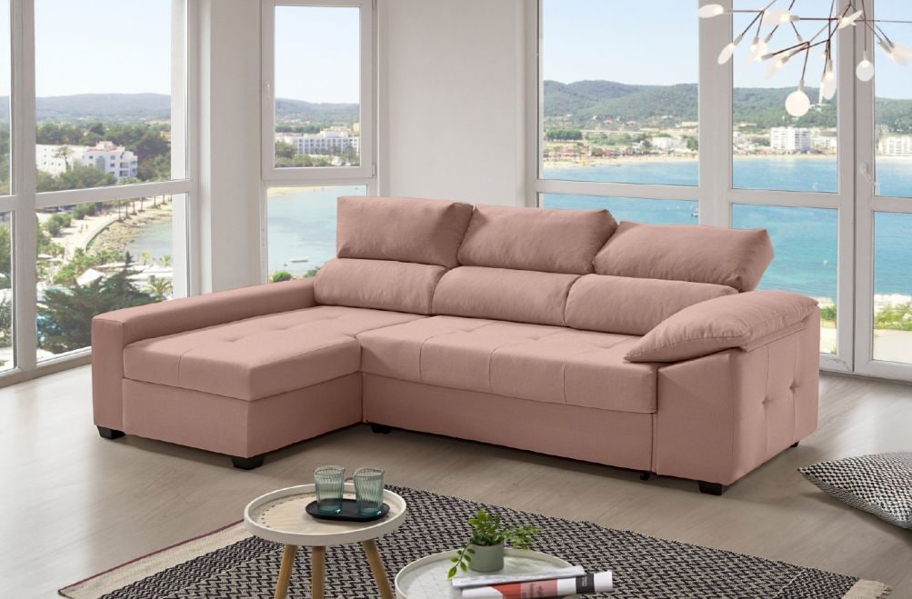 Sofá cama de tela Trinity de HOME - principal