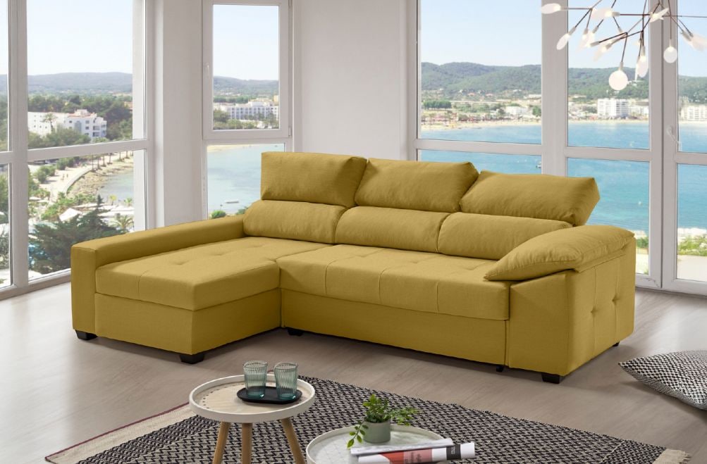 Sofá cama de tela Trinity de HOME - principal