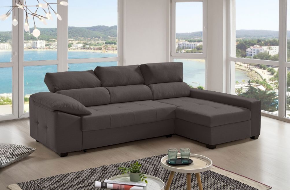 Sofá cama de tela Trinity de HOME - principal