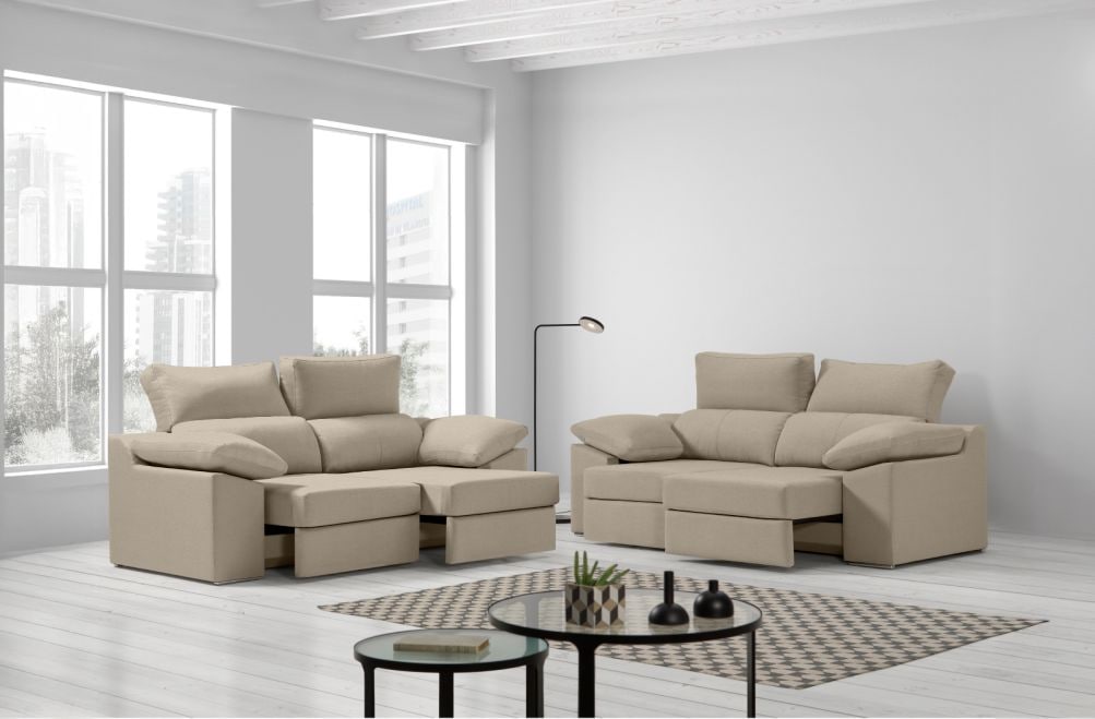 Sofá de tela Rachel de HOME - principal