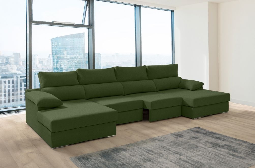 Sofá de tela Rachel de HOME - principal