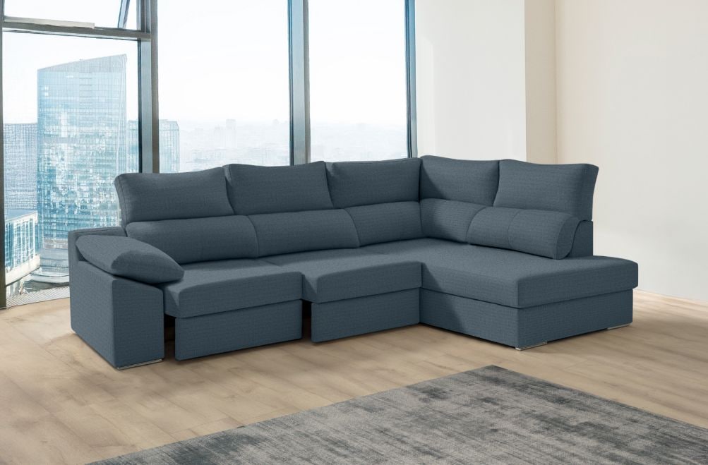 Sofá rinconera de tela Rachel XL de HOME - principal