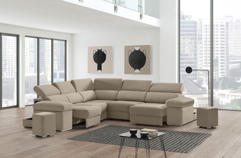 Sofá rinconera de tela Ringo XL de StyleKomfort - principal