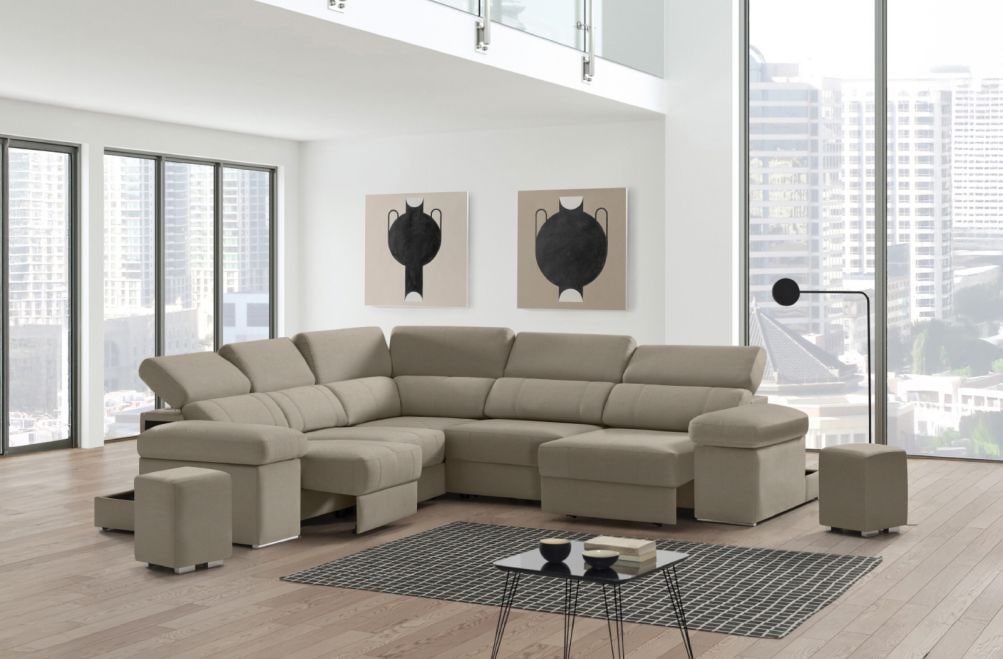 Sofá rinconera de tela Ringo XL de StyleKomfort - principal