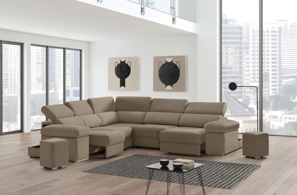 Sofá rinconera de tela Ringo XL de StyleKomfort - principal