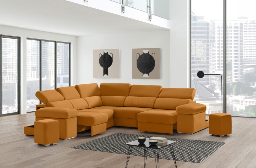 Sofá rinconera de tela Ringo XL de StyleKomfort - principal