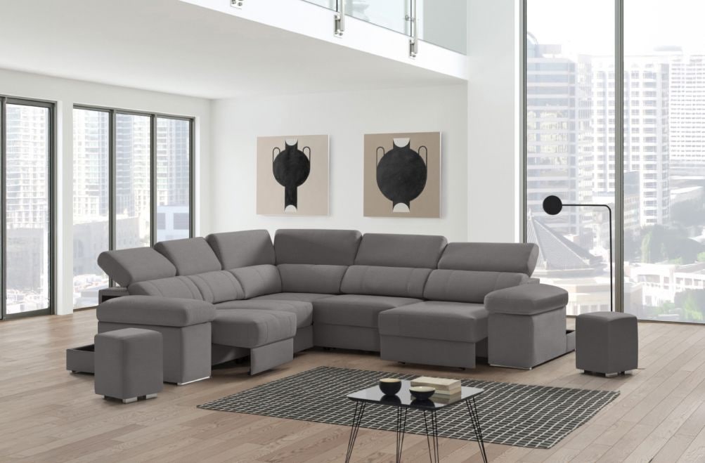 Sofá rinconera de tela Ringo XL de StyleKomfort - principal