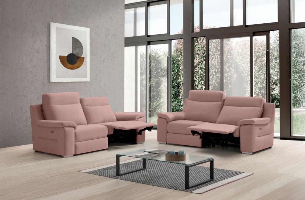 Sofá relax de tela Adele de StyleKomfort - principal