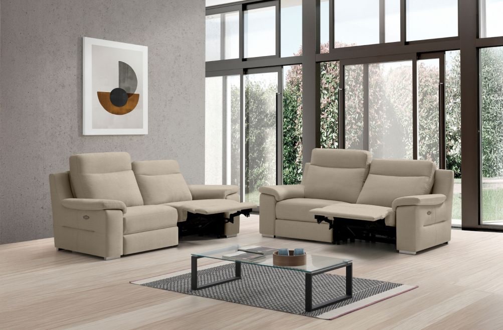 Sofá relax de tela Adele de StyleKomfort - principal