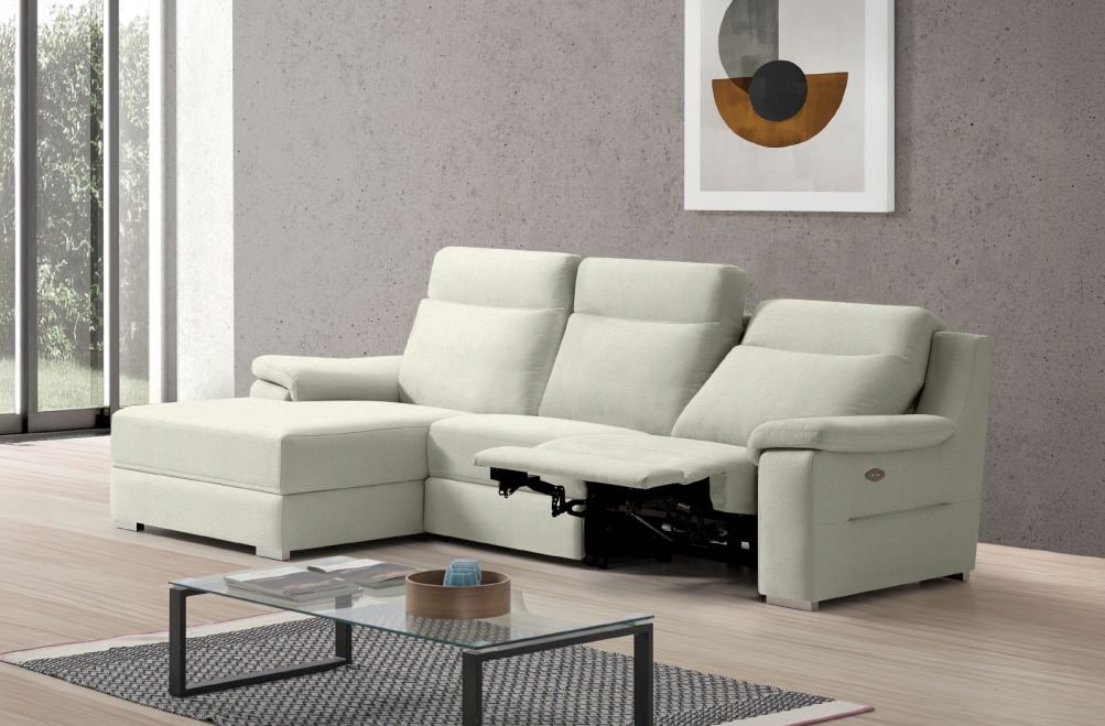 Sofá relax de tela Adele de StyleKomfort - principal