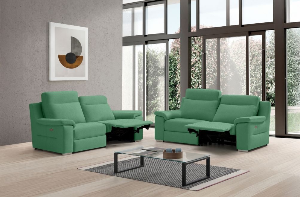 Sofá relax de tela Adele de StyleKomfort - principal