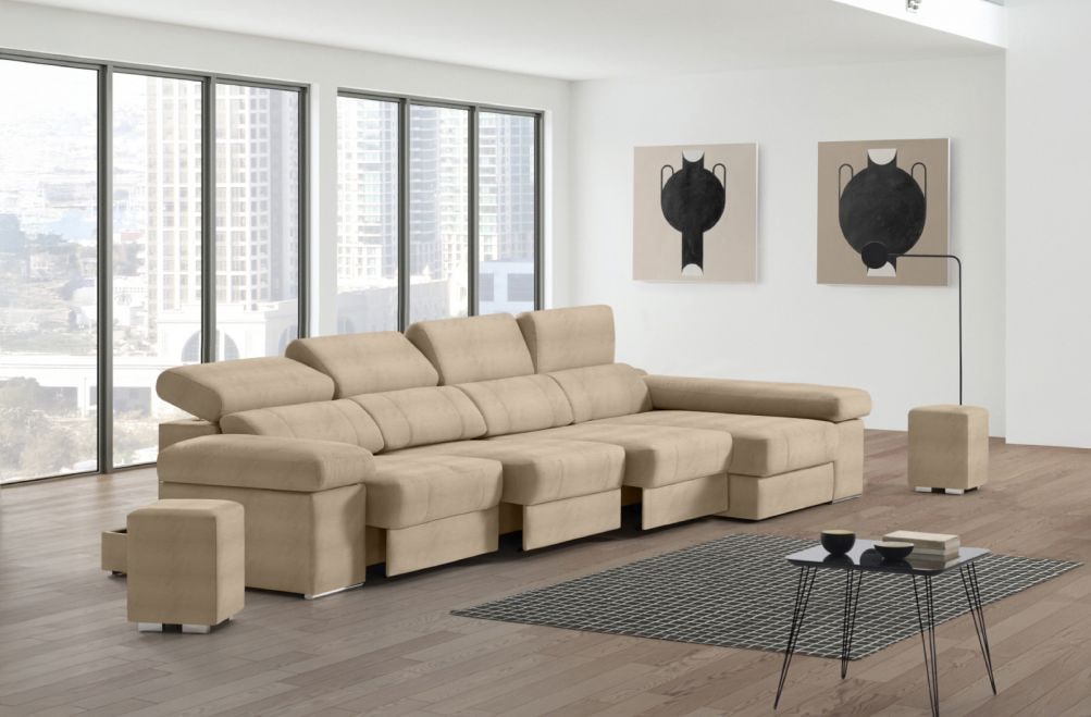 Sofá de piel Lennon Plus de StyleKomfort - principal