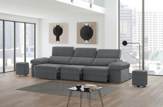 Sofá de piel Lennon Plus de StyleKomfort - principal