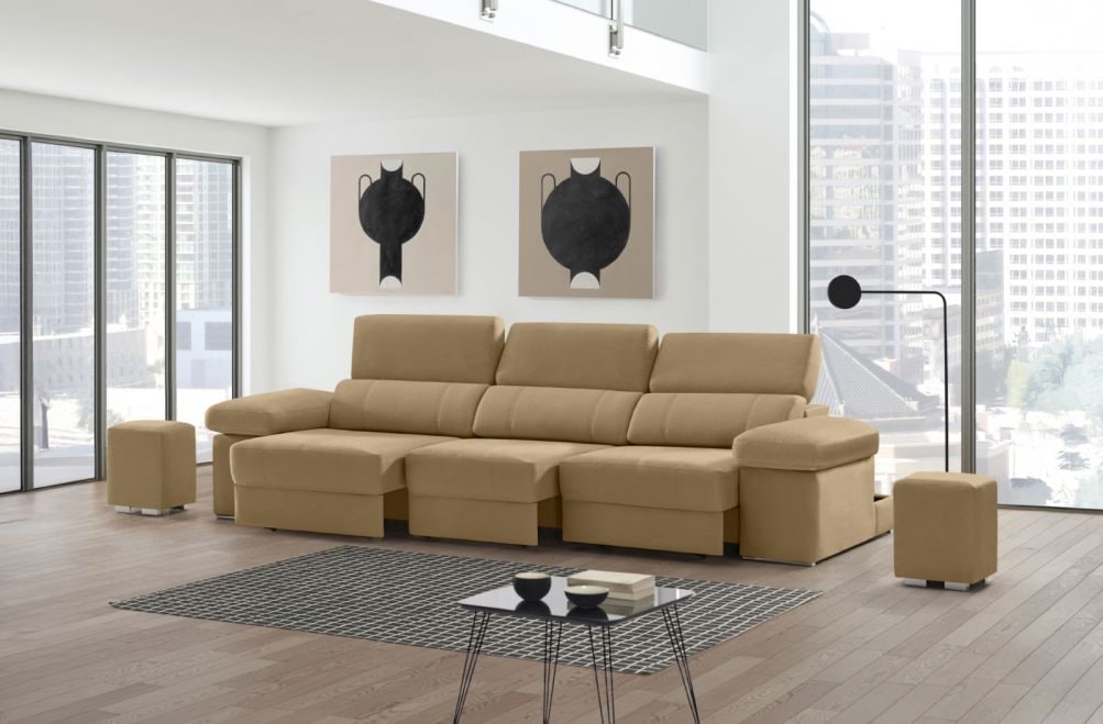 Sofá de piel Lennon Plus de StyleKomfort - principal