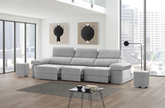 Sofá de piel Lennon Plus de StyleKomfort - principal