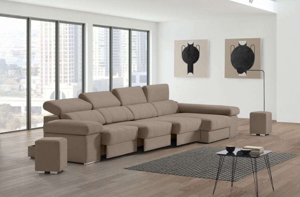 Sofá de piel Lennon Plus de StyleKomfort - principal