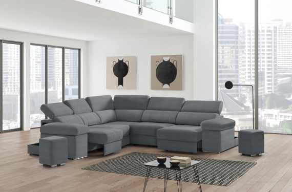 Sofá de piel Lennon XL de StyleKomfort - principal