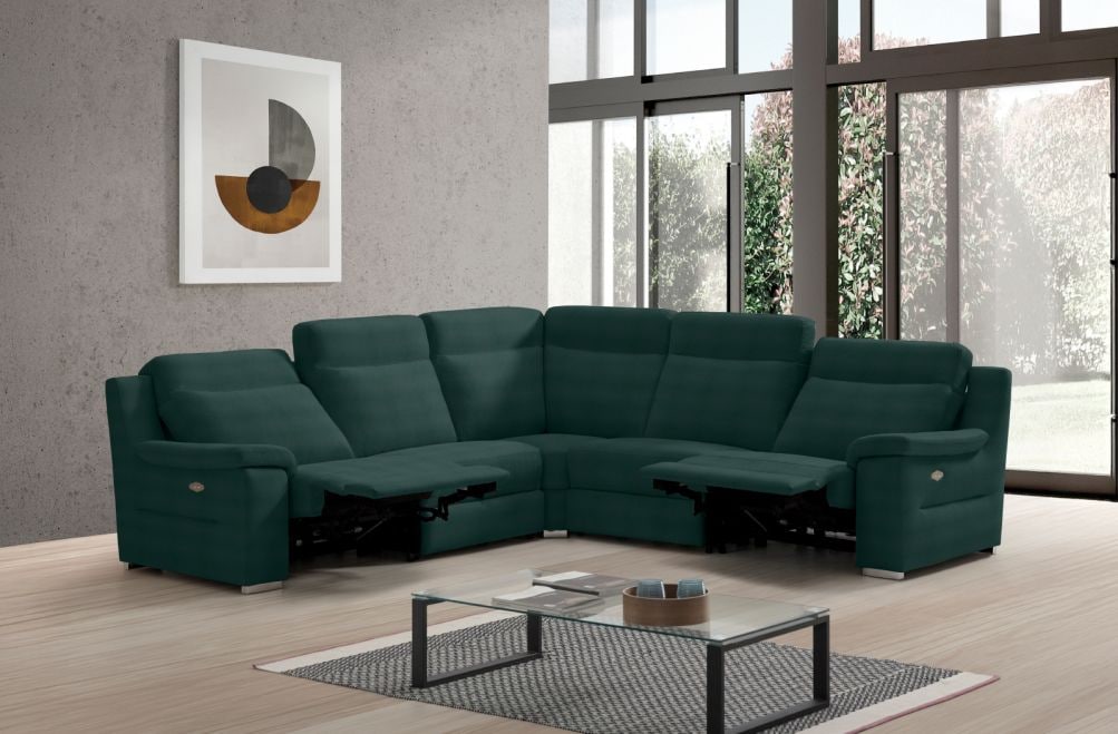 Sofá rinconera relax de piel Simone XL de StyleKomfort - principal