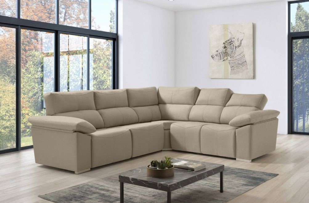 Sofá rinconera de tela Fira XL de HOME - principal