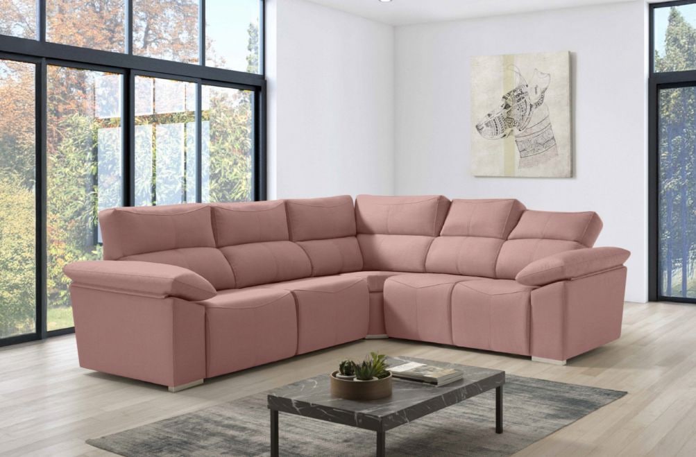 Sofá rinconera de tela Fira XL de HOME - principal