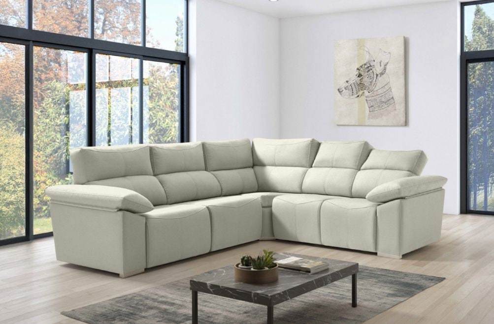 Sofá rinconera de tela Fira XL de HOME - principal
