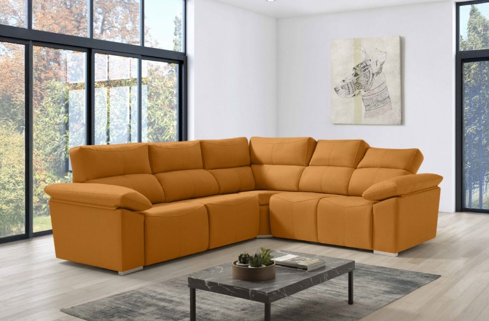 Sofá rinconera de tela Fira XL de HOME - principal