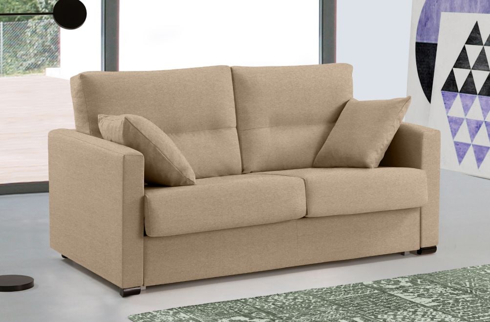 Sofá cama de apertura italiana de tela Laquia de HOME - principal