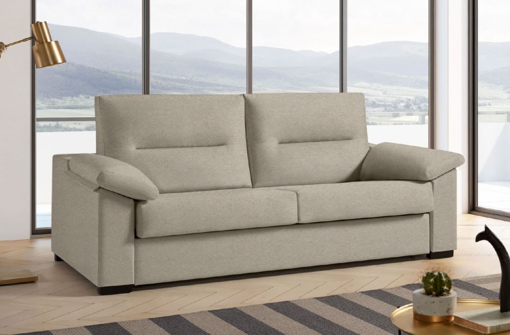 Sofá cama de apertura italiana de tela Atlas de HOME - principal
