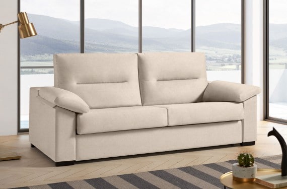 Sofá cama de apertura italiana de tela Atlas de HOME - principal