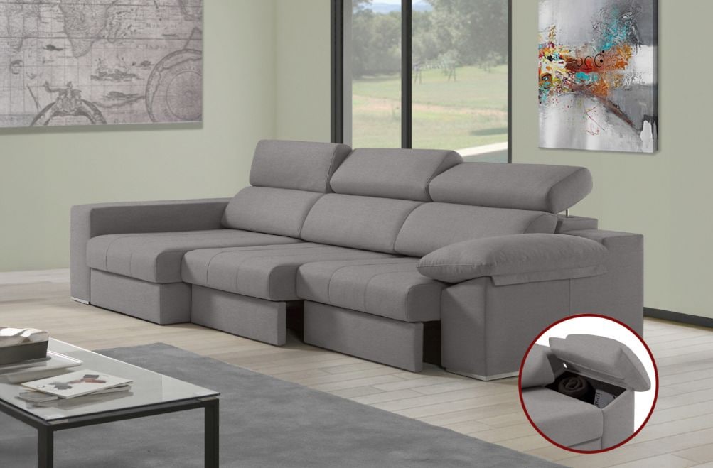 Sofá de tela Daresma de HOME - principal