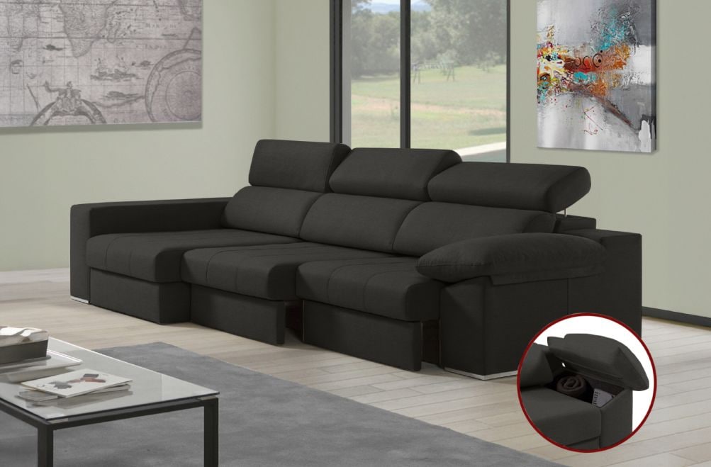 Sofá de tela Daresma de HOME - principal