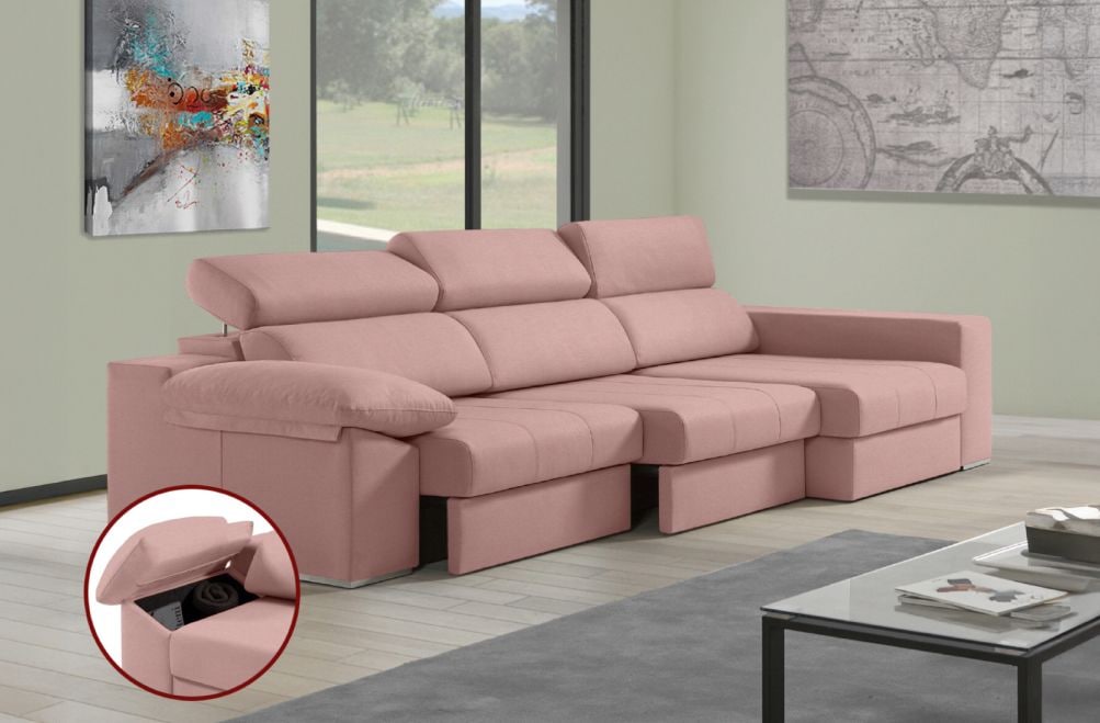 Sofá de tela Daresma de HOME - principal