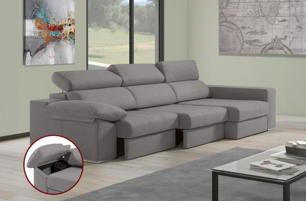 Sofá de tela Daresma de HOME - principal